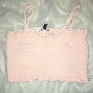 Aerie light pink crop top tank top